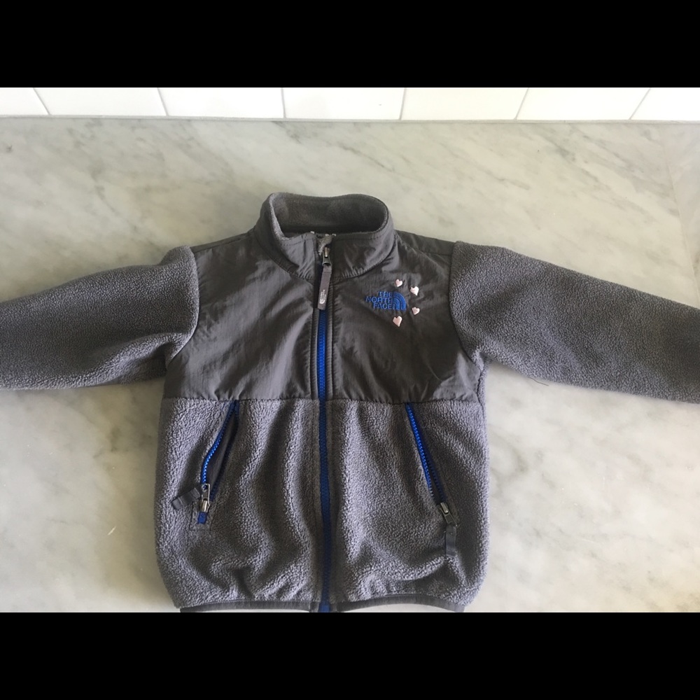 Girls North Face fleece jacket size 4T